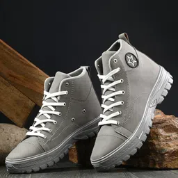 BCK4022 Lightweight Comfort Summer Trendy Premium Stylish Sneaker High Tops For Men-image-0