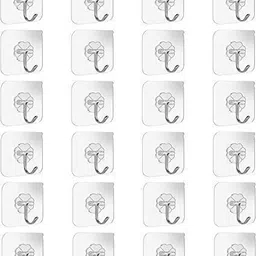 spivora Adhesive Hooks Strong Sticky Kitchen Hooks Wall Hanger for Kitchen Bathroom Hook Hook 24 image 1