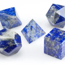 excel 5 lapis geometry Polished Square, Round Crystal Stone image 3