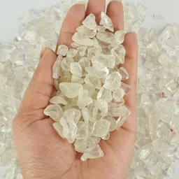 reiki crystal products Natural Crystal Clear Quartz Chips Crystal Chips Stone Chip For Healing and Vastu Correction or Increase Energy Pack of 50 Grams Stone Regular Asymmetrical Crystal Pebbles-picture-19
