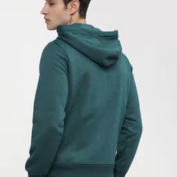 highlander Men Full Sleeve Solid Hooded Sweatshirt image 2