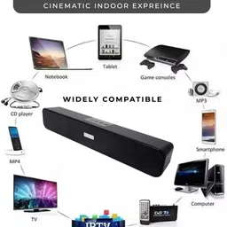 shree shivaye enterprise Black sound bar 10 W Bluetooth Soundbar image 2