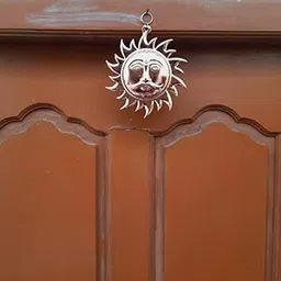 global reach Surya Face God Idol Wall Hangings for Health and Success in Your Home or Office Decorative Showpiece - 16 cm image 3