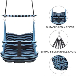 toytoria Baby swing for kids jhula jhoola bouncer jula unjal julna 1-6 Year Oonjal cradle Swings image 2