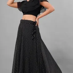 rivasha fashion Self Design Stitched Lehenga & Crop Top image 3