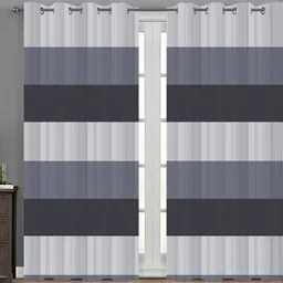 p23 214 cm (7 ft) Door Polyester Room Darkening Curtain Single Curtain image 2