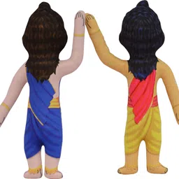 radha a unique store Gaur Nitai Soft Toy Set image 2