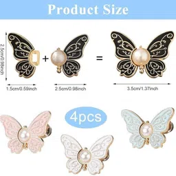 LUXONIX Durable Jeans Clips – Adjustable Metal Clips for Pants, Skirts & Overalls Brooch image 2