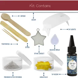 mold your memories DIY Breastmilk Jewellery Making Kit | (Full Kit (Star) image 2