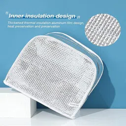 rhydin Thermal Cooler Tote Bag Picnic Organizer Storage Lunch Bag Waterproof Lunch Bag Waterproof Lunch Bag image 4