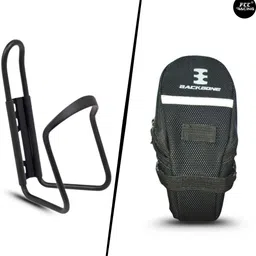 fcc racing Bicycle Aluminium Bottle Cage & Saddle Bag Combo Polyester Saddle Bag & Bicycle Bottle Holder image 5