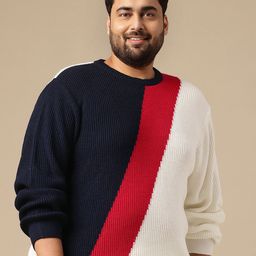 sztori Men Colorblock Round Neck Multicolor Sweater-picture-45