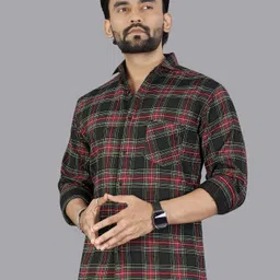 metronaut Men Regular Fit Checkered Casual Shirt-picture-25