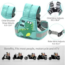 snowie soft Kids Safety Belt Adjustable Two Wheeler Child Harness Baby Carrier image 2