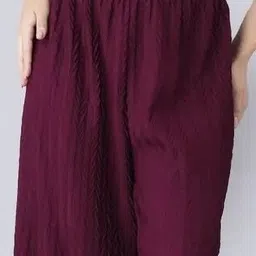 highstyles Women Regular Fit Purple Lycra Blend Trousers image 3