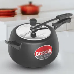 borosil 6.5 L Pronto Hard Anodized Inner Lid Pressure Cooker, Gas & Induction Friendly 6.5 L Induction Bottom Pressure Cooker-picture-23