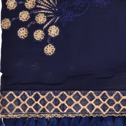 whiteheaven Chiffon Embroidered Dark Green Women Dupatta image 3