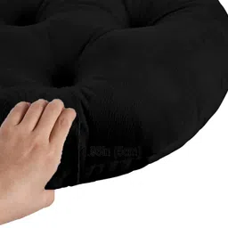 softlyf Chair_pad_39 Microfibre Solid Chair Pad Pack of 1 image 4
