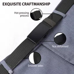 killer Men Black Nylon Belt image 3