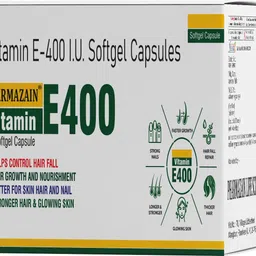 pharmazain life sciences Vitamin E 400 IU Softgel Capsules Pack of 50 Nourishes Skin and Strengthens Hair image 2