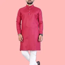 ethnicbliss Men Cotton Blend Kurta Pyjama Set-picture-10