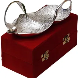 jt international German Silver Bowl, Spoon Serving Set image 4