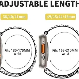 Sacriti Alpine Loop Watch Strap For 49 45 44 42 mm Also For Series 8 7 6 5 4 3 2 1 SE 22 mm Fabric Watch Strap image 2