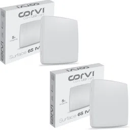 corvi LED Surface 6S Square 15W|Driverless Light|Easy White 4000K Pack of 2 Ceiling Light Ceiling Lamp-picture-15