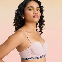 Lola and Mae Varsity Edit Strapless bra - Nude LMB1020 image 4