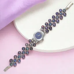 Sri Jagdamba Pearls Dealer Women Embellished Straps Analogue Watch JPOCT-22-104-image-49