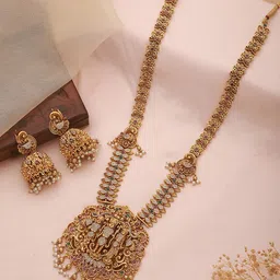 Saraf RS Jewellery Women Gold-Plated AD studded Jewellery Set image 1