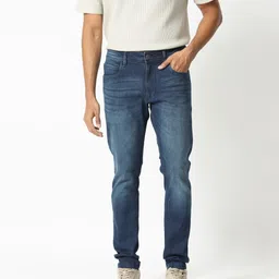RARE RABBIT Men Night Slim Fit Stretchable Cotton Jeans-image-31
