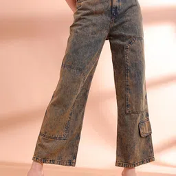 Freehand by The Indian Garage Co Women Relaxed Fit High-Rise Clean Look Jeans-picture-20