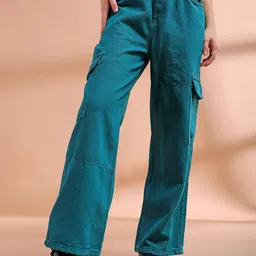 Freehand by The Indian Garage Co Women Relaxed Fit High-Rise Clean Look Jeans-picture-21