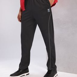 HRX by Hrithik Roshan Men Contrast Piping Mid-Rise Lifestyle Track Pants-picture-6