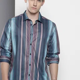 The Indian Garage Co Opaque Striped Casual Shirt-picture-14