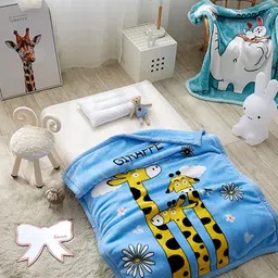 Butterthief Blue & Yellow Cartoon Characters Mink Heavy Winter Single Bed Blanket-image-72