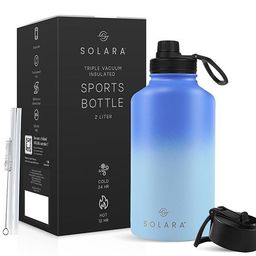 Solara Stainless Steel Vacuum Insulated Water Bottle - 2Liter-picture-38