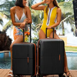 Nasher Miles Springfield Set Of 2 Textured Hard Sided Trolley Bag-picture-15