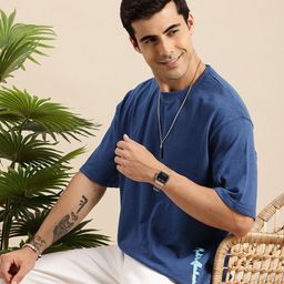 Mast & Harbour Relaxed Fit Round Neck T-shirt-picture-14