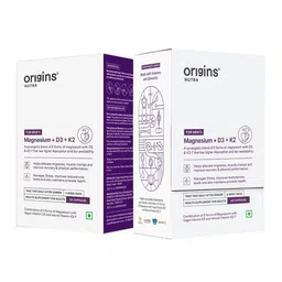 Origins Nutra Men Set Of 2 Magnesium + D3 + K2 - 56 Migraine Relief - 56 Capsules Each-image-13
