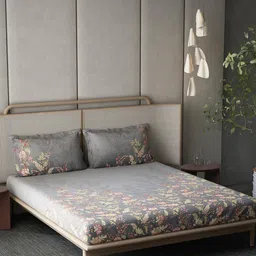 DDecor Jacobean Garden Collection 144 TC Pure Cotton King Bedsheet with 2 Pillow Covers-picture-26