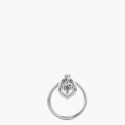 VALANOVA 925 Sterling Silver Diamond Studded Nosepin 0.21g-picture-19