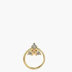 VALANOVA 925 Sterling Silver Diamond Studded Nosepin 0.21g-picture-16