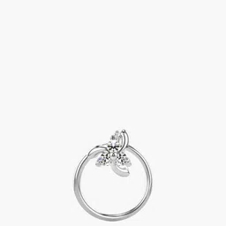 VALANOVA 925 Sterling Silver Diamond Studded Nosepin 0.16g-picture-36