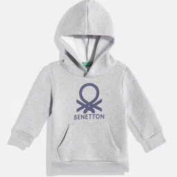 United Colors of Benetton Boys Brand Logo Printed Hooded Sweatshirt-picture-42