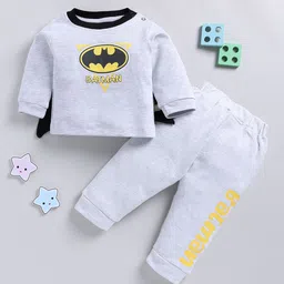 Moms Love Infant Boys Printed Pure Cotton Batman Clothing Set-picture-4