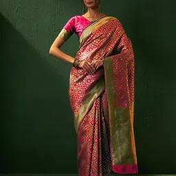 DIVASTRI Woven Design Designer Banarasi Saree-image-58