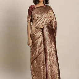DIVASTRI Woven Design Zari Designer Banarasi Saree-image-50
