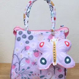 ROSADA Kids Lilac Garden Printed Lightweight Waterproof Tote Bag-picture-34